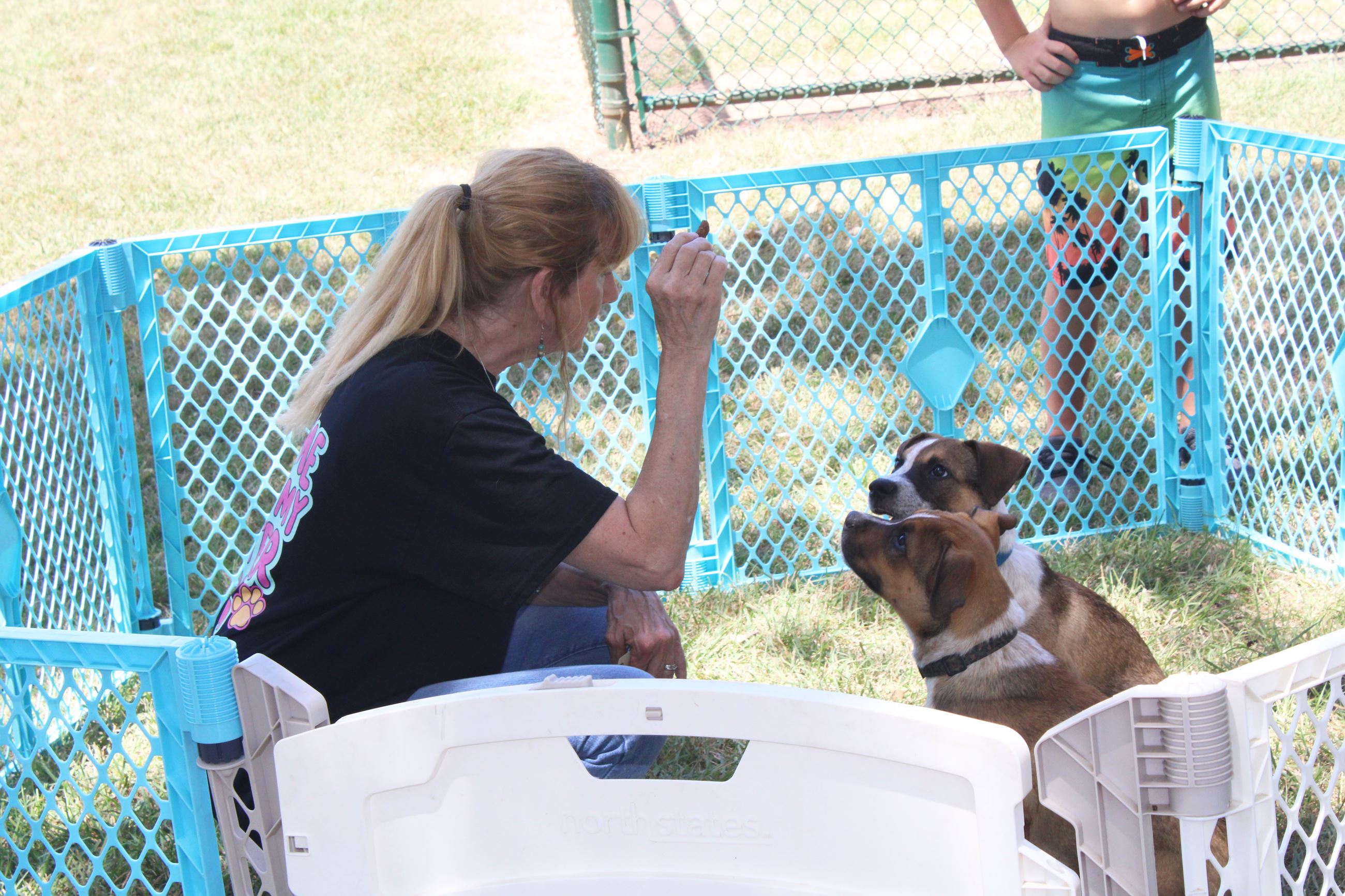 Humane Society with puppies