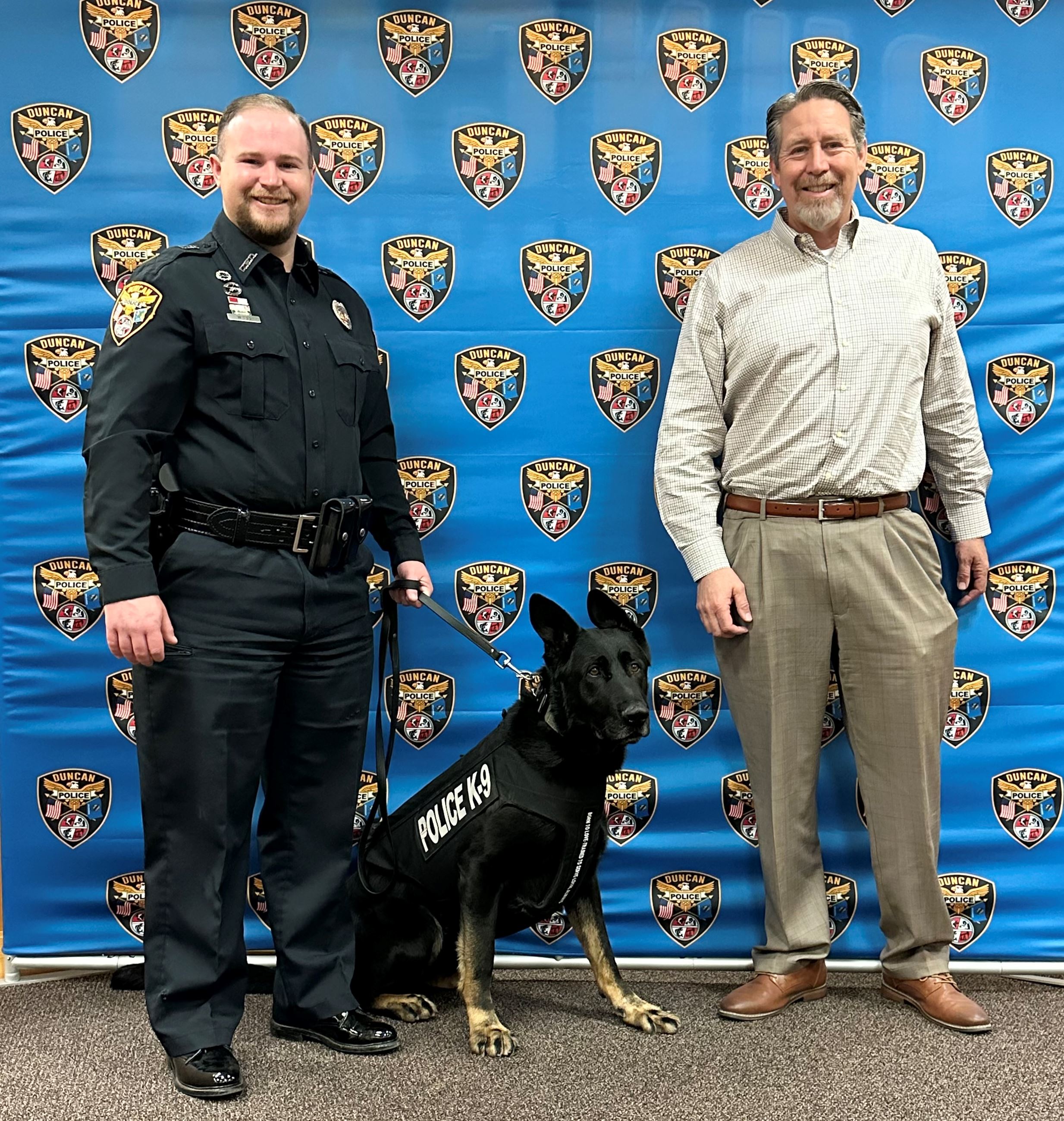Vested for K9s, Inc- K9 Grizz with MO Webb and Deputy Chief Woods