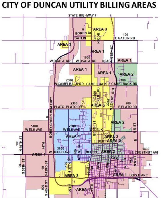 Utility Billing Areas