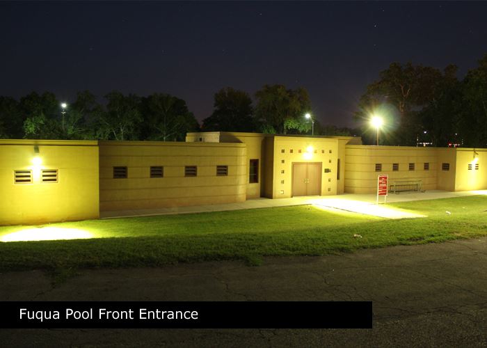 Fuqua Pool Front Entrance