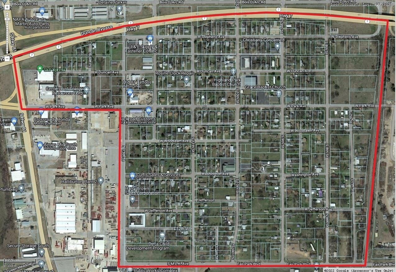 CDBG grant Project Area Map